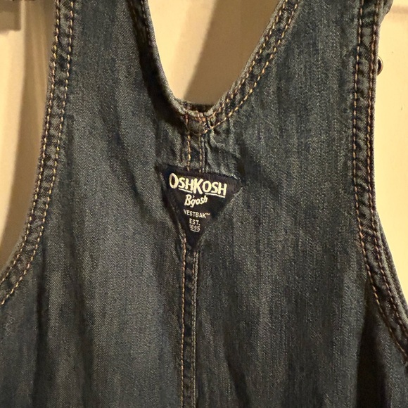 Oshkosh B’Gosh Kids Toddlers Denim Overalls Flannel Lined size 2T - Picture 7 of 11